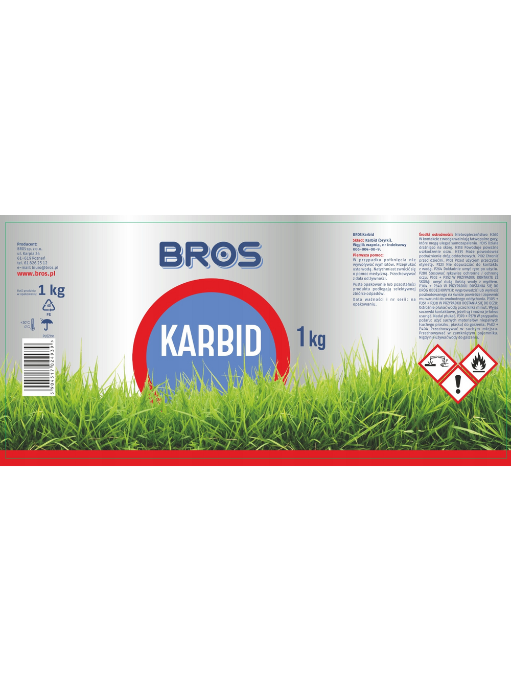 BROS - Karbid granulowany 1kg
