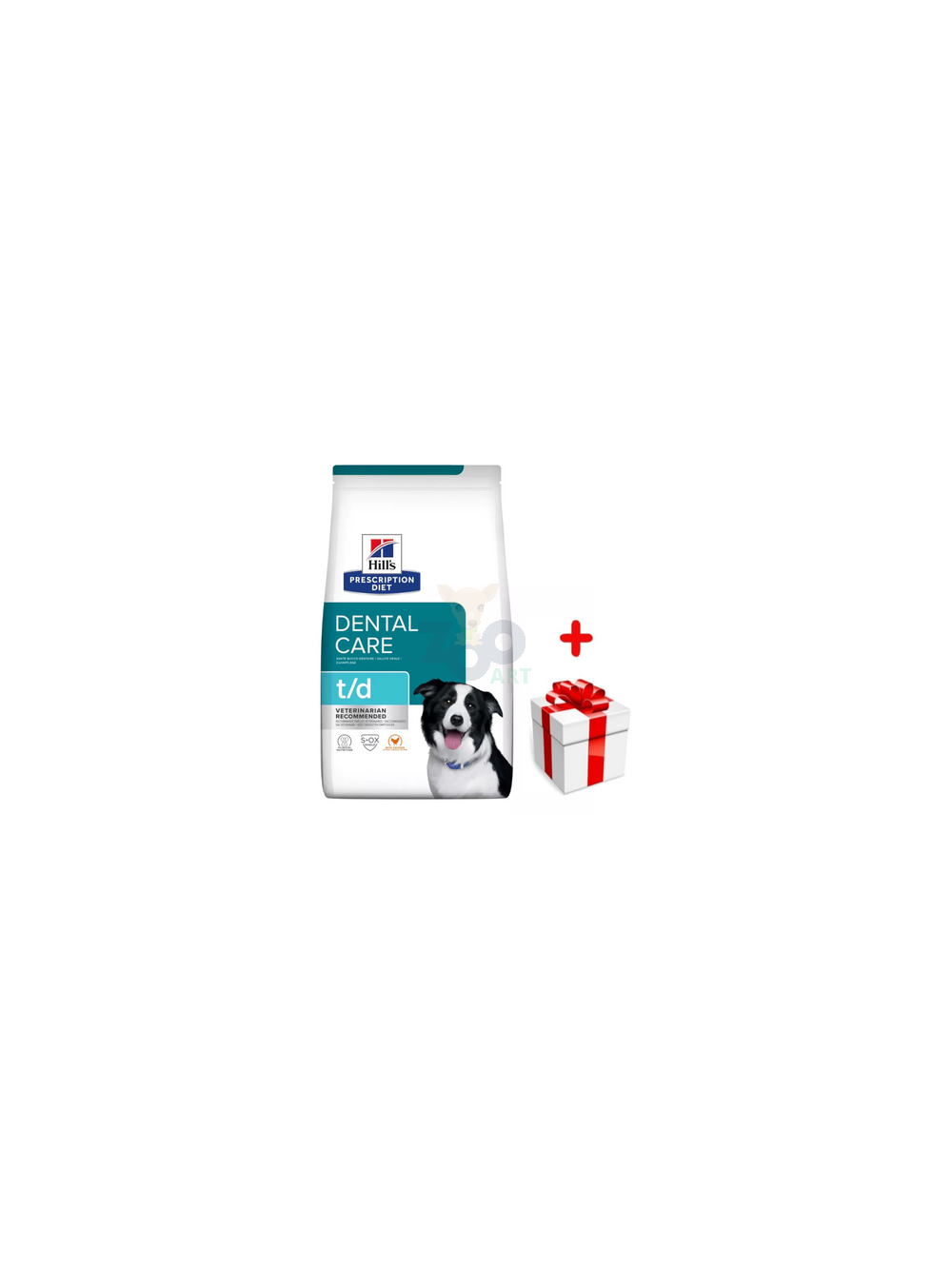 HILL'S PD Prescription Diet Canine t/d Dental Care 4kg + niespodzianka dla psa GRATIS!
