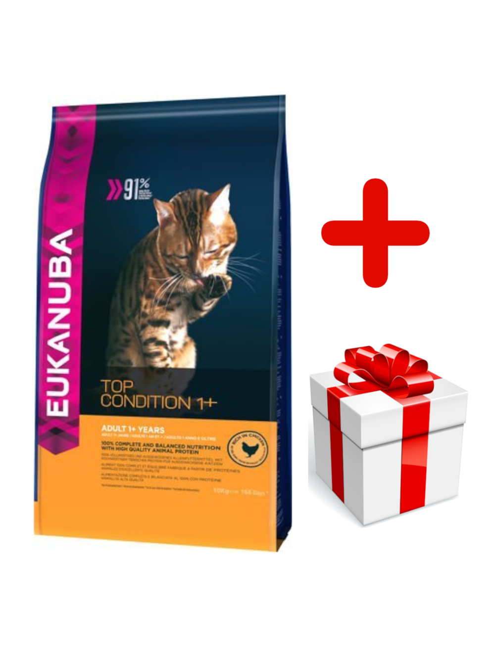 Eukanuba top condition adult 1+ 10kg +niespodzianka dla kota GRATIS!
