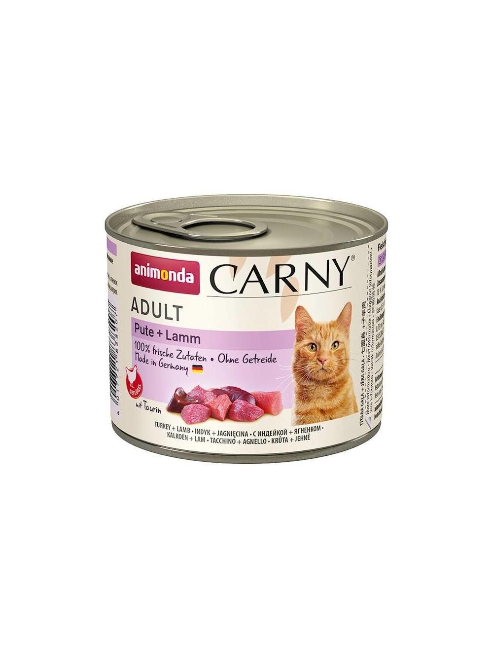 ANIMONDA Cat Carny Adult smak: indyk, jagnięcina 12x200g