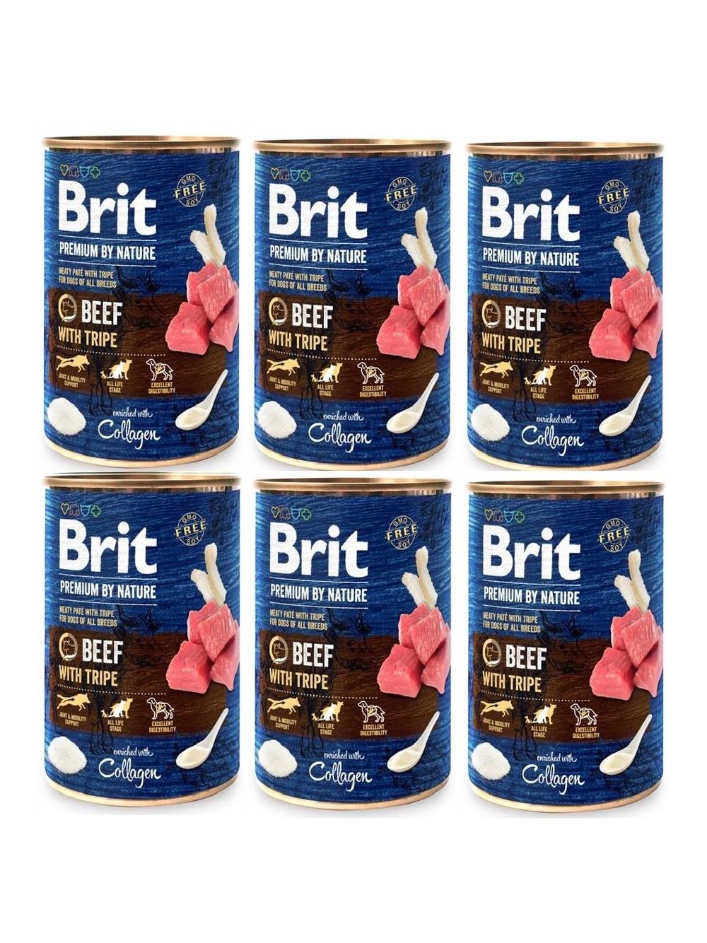 Brit Premium by Nature Beef with Tripe 6x400g