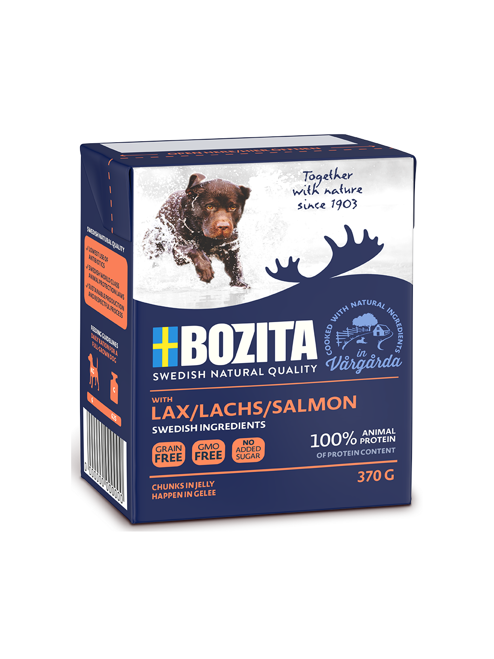 BOZITA Dog: Łosoś w galarecie 370g