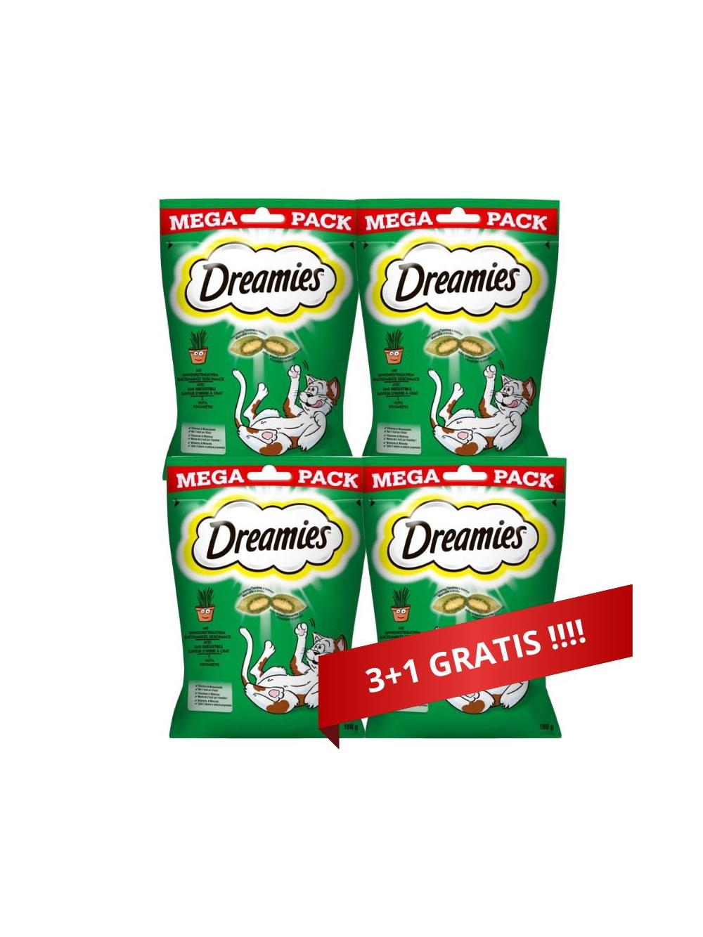 DREAMIES 4x180g - przysmak dla kota z kocimiętką