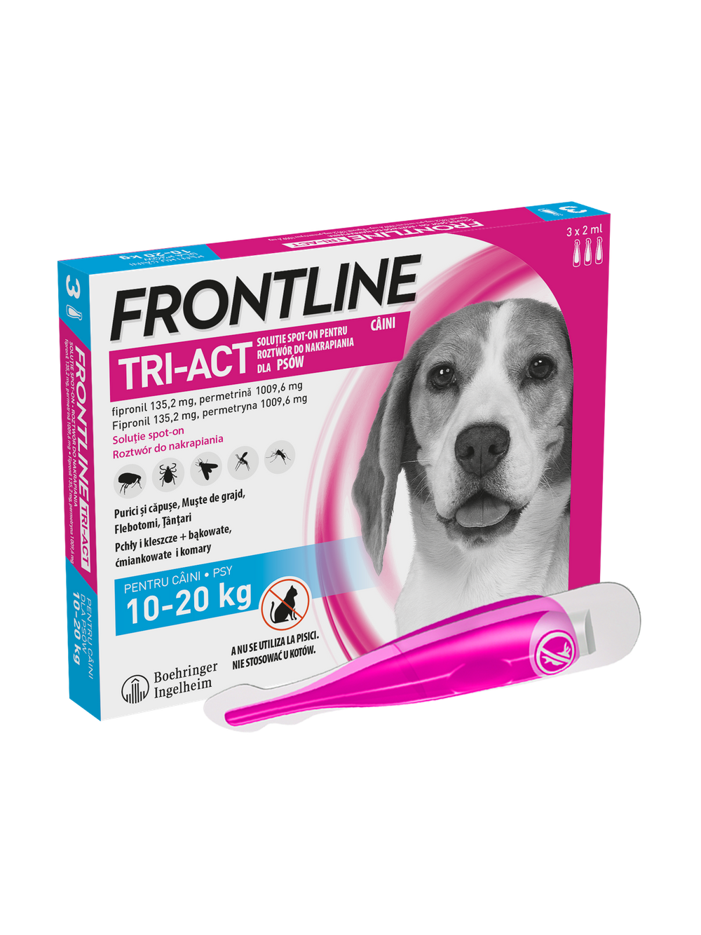 FRONTLINE Tri-Act M 10-20kg (pipeta 3 x 2ml)