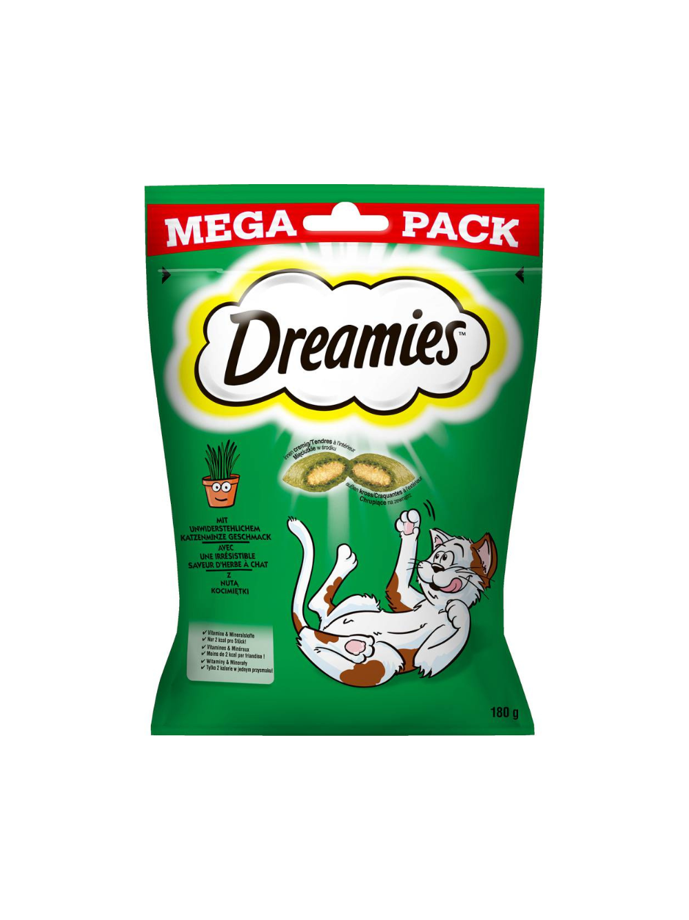 DREAMIES 4x180g - przysmak dla kota z kocimiętką