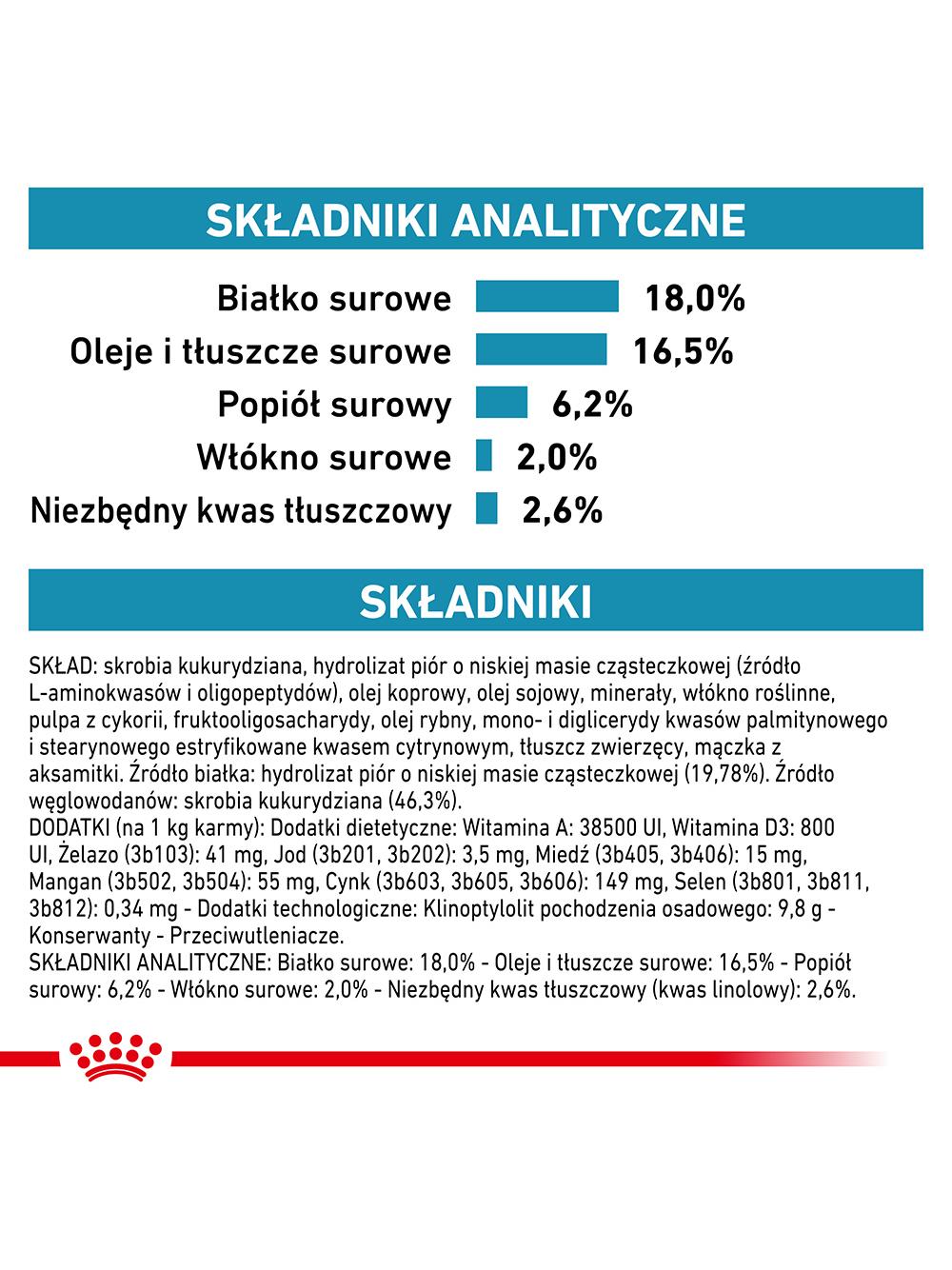 ROYAL CANIN Dog anallergenic 8kg sucha karma dla dorosłych psów z alergią pokarmową z objawami dermatologicznymi i/lub żołądkowo-jelitowymi/Opakowanie uszkodzone (8708) !!!