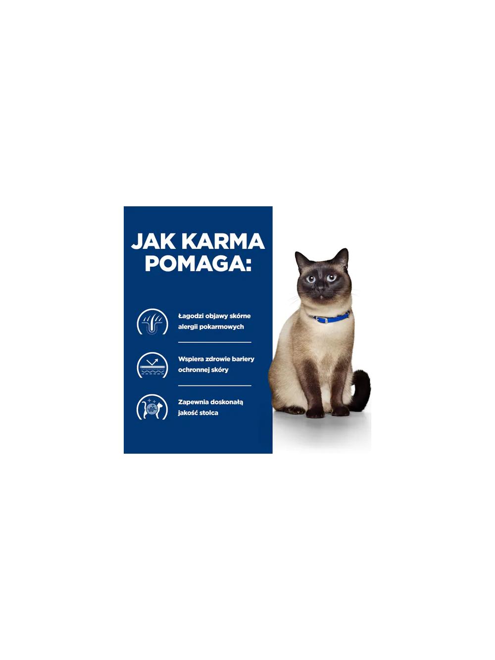 HILL'S PD Prescription Diet Feline z/d Food Sensitivities 1,5kg/Opakowanie uszkodzone (8755) !!!!