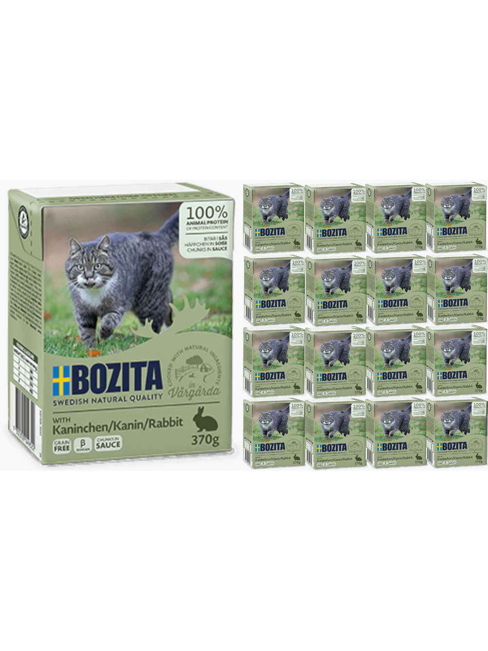 BOZITA Cat Królik W Sosie  16 x 370g