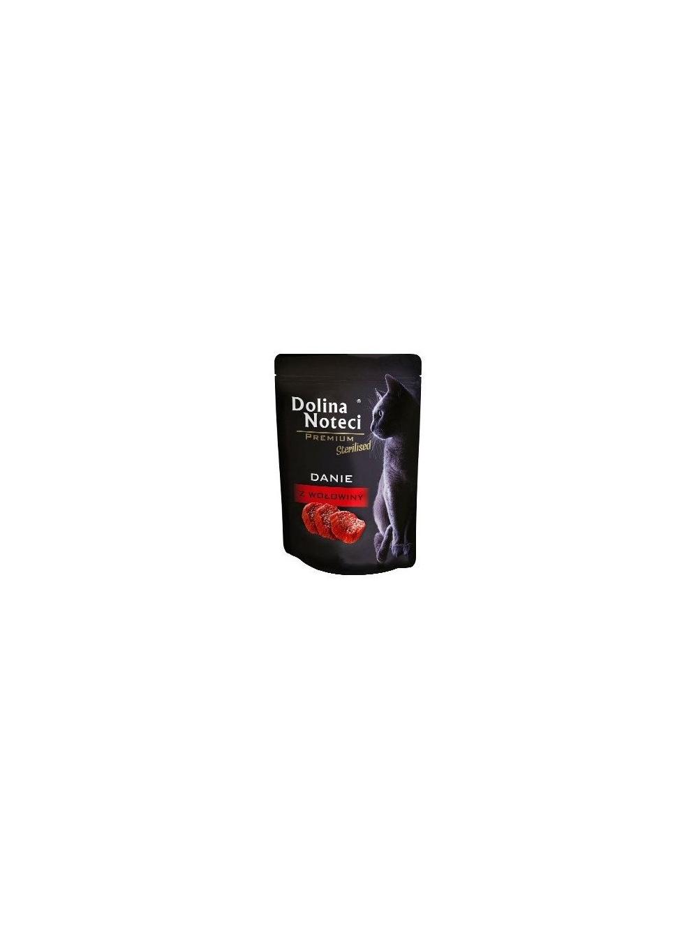 Dolina Noteci Premium danie dla kotów sterylizowanych z wołowiną 85g
