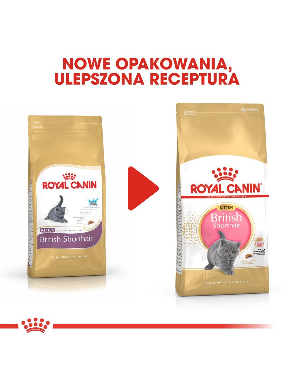 ROYAL CANIN British Shorthair Kitten 2kg karma sucha dla kociąt, do 12 miesiąca, rasy brytyjski krótkowłosy