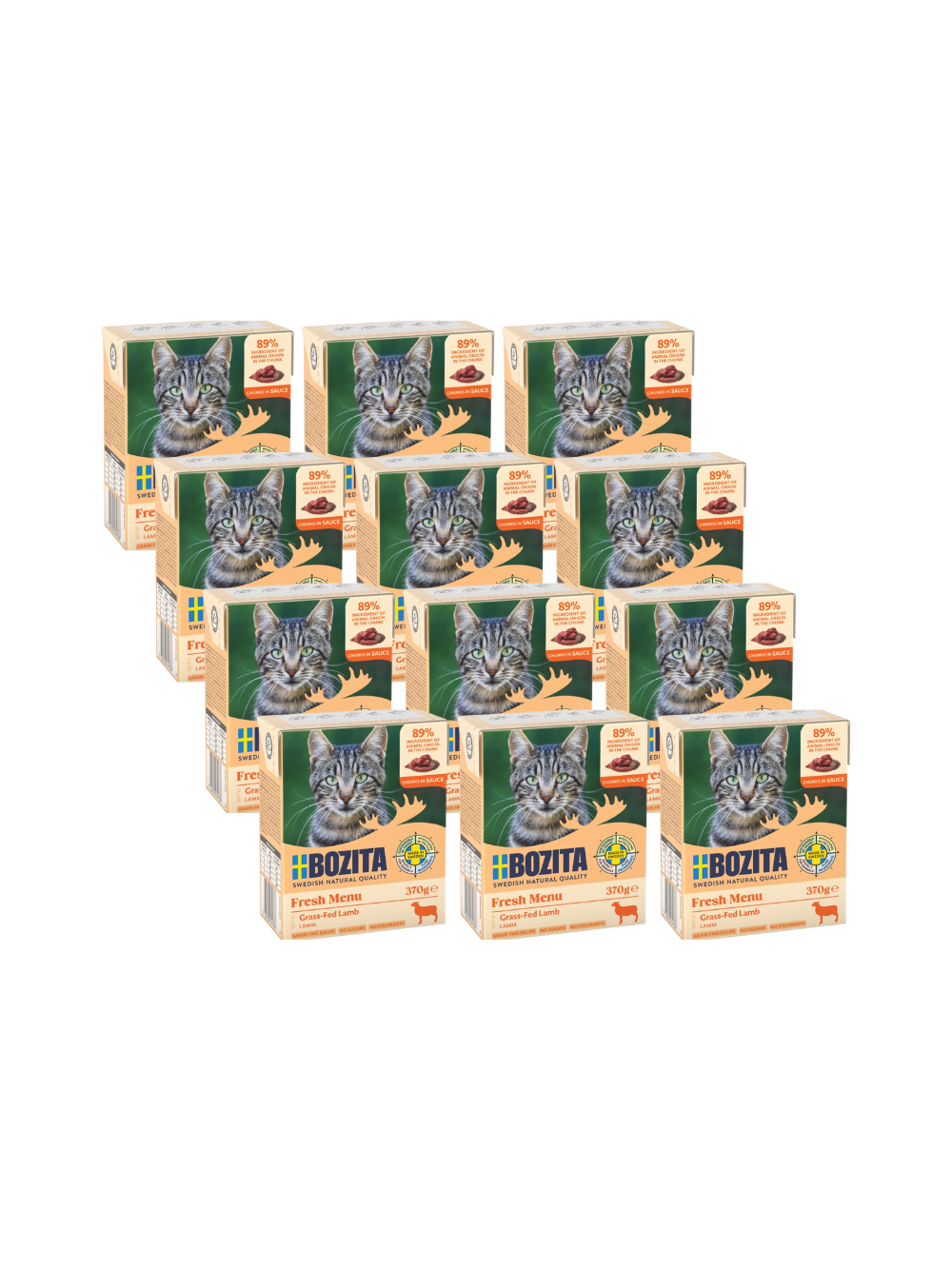 BOZITA Cat Jagnięcina w sosie  12x370g