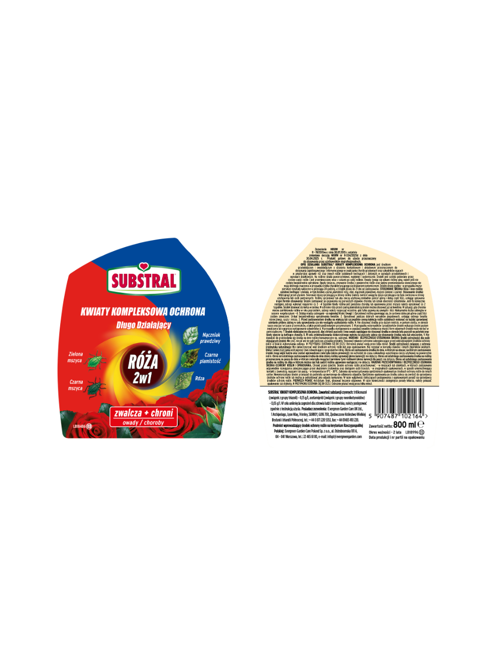 Substral Kwiaty Kompleksowa Ochrona 2w1 - 800ml
