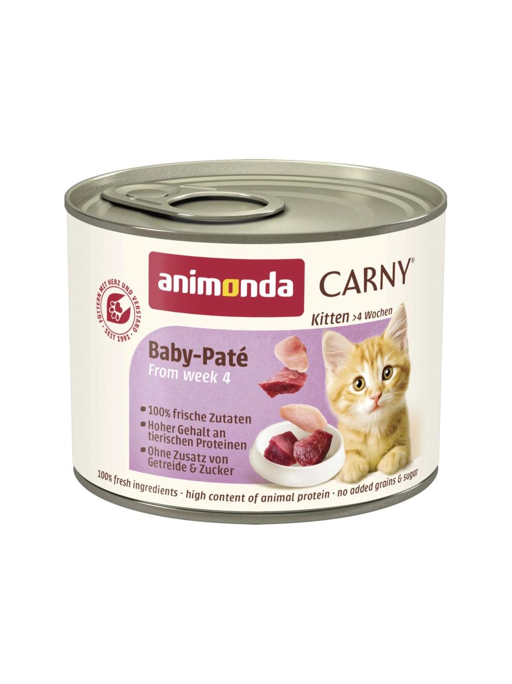ANIMONDA Cat Carny  Baby Pate 12x200g