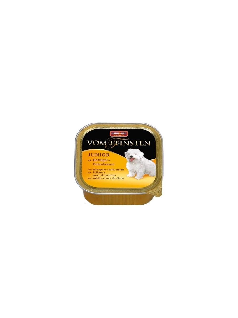 ANIMONDA Dog Vom Feinsten Junior smak: drób i serca indyka 22x150g