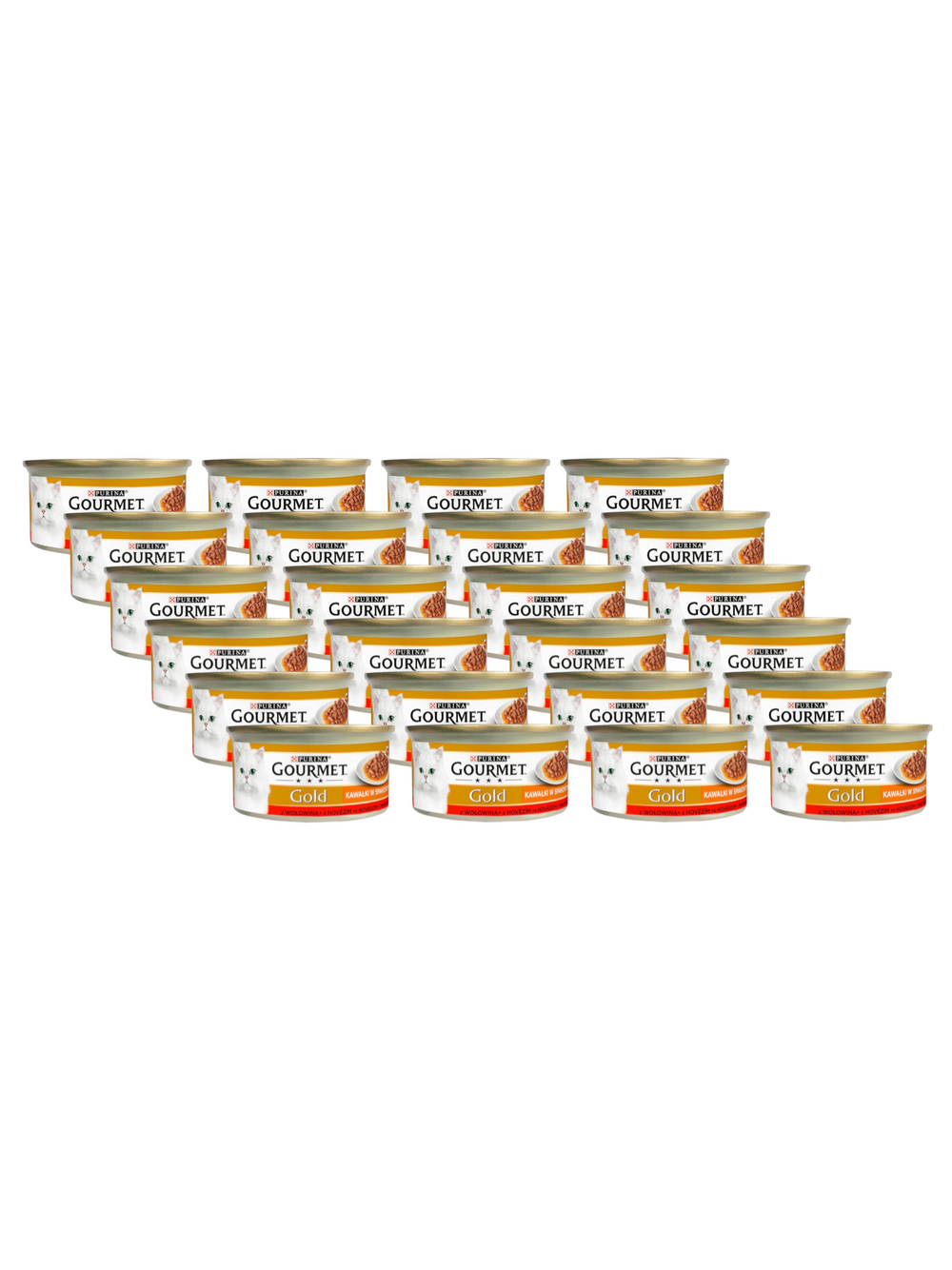 Purina Gourmet Gold Sauce Delight z wołowiną 24x85g