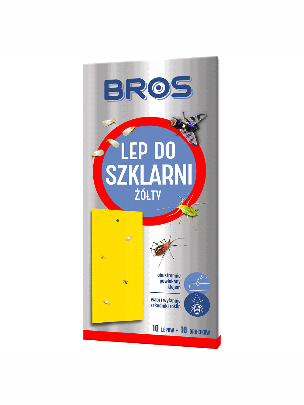 BROS Lep do szklarni żółty 10szt.