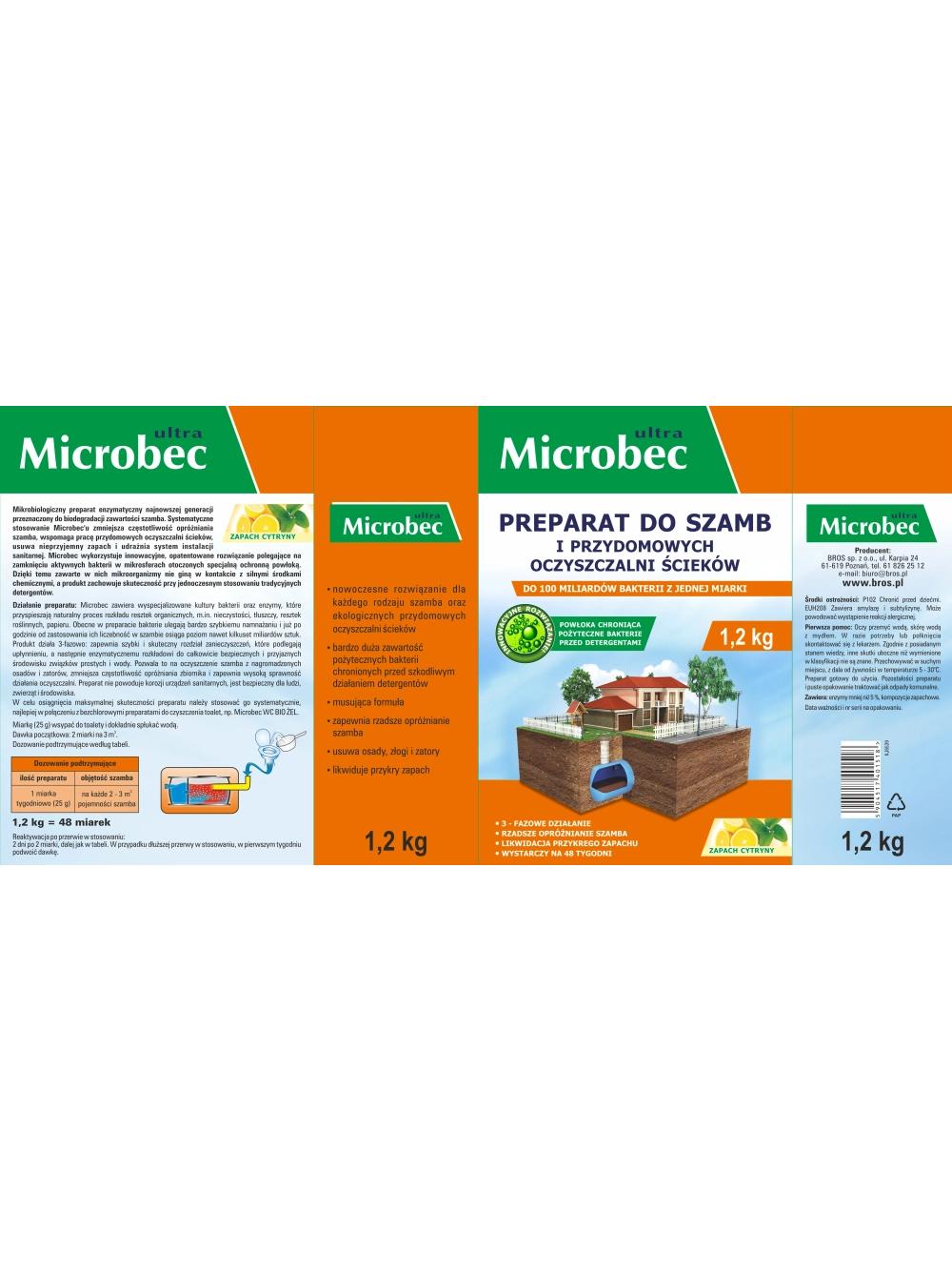 BROS MICROBEC 1,2 KG ULTRA CYTRYNA