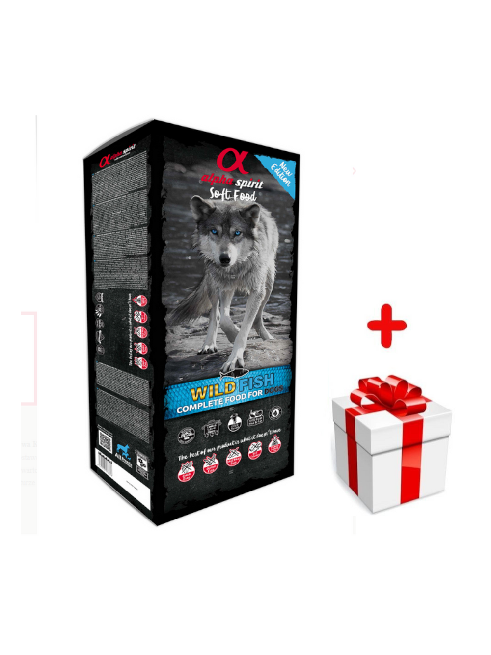 ALPHA SPIRIT Wild Fish 9kg (45x200g-tacki) + niespodzianka dla psa GRATIS!