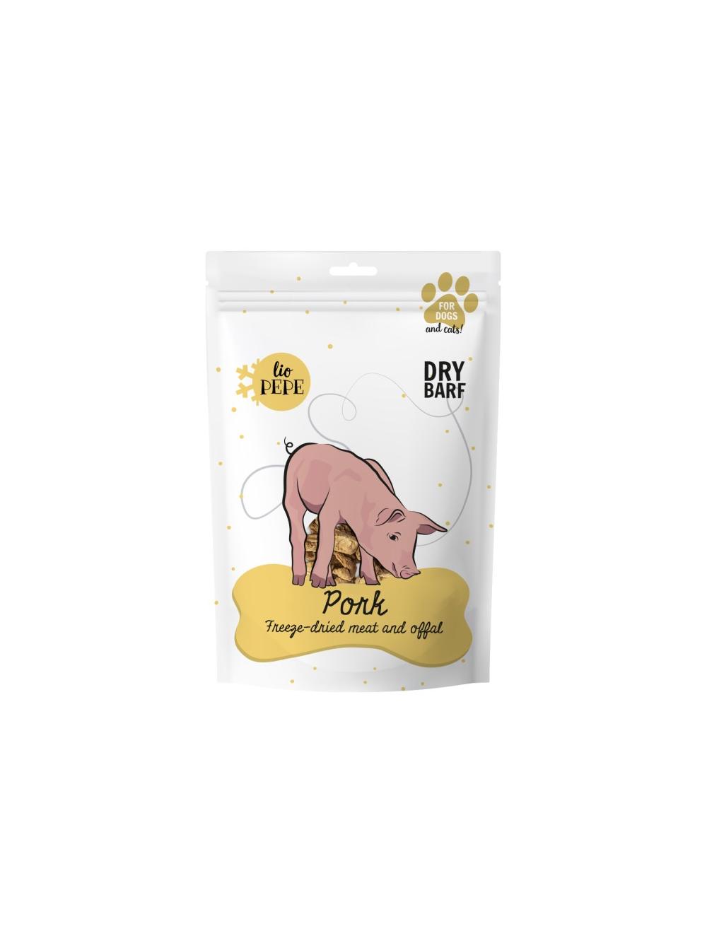 PAKA ZWIERZAKA - Przysmak liofilizowany Lio PEPE Pork (polędwiczka wieprzowa) 60g