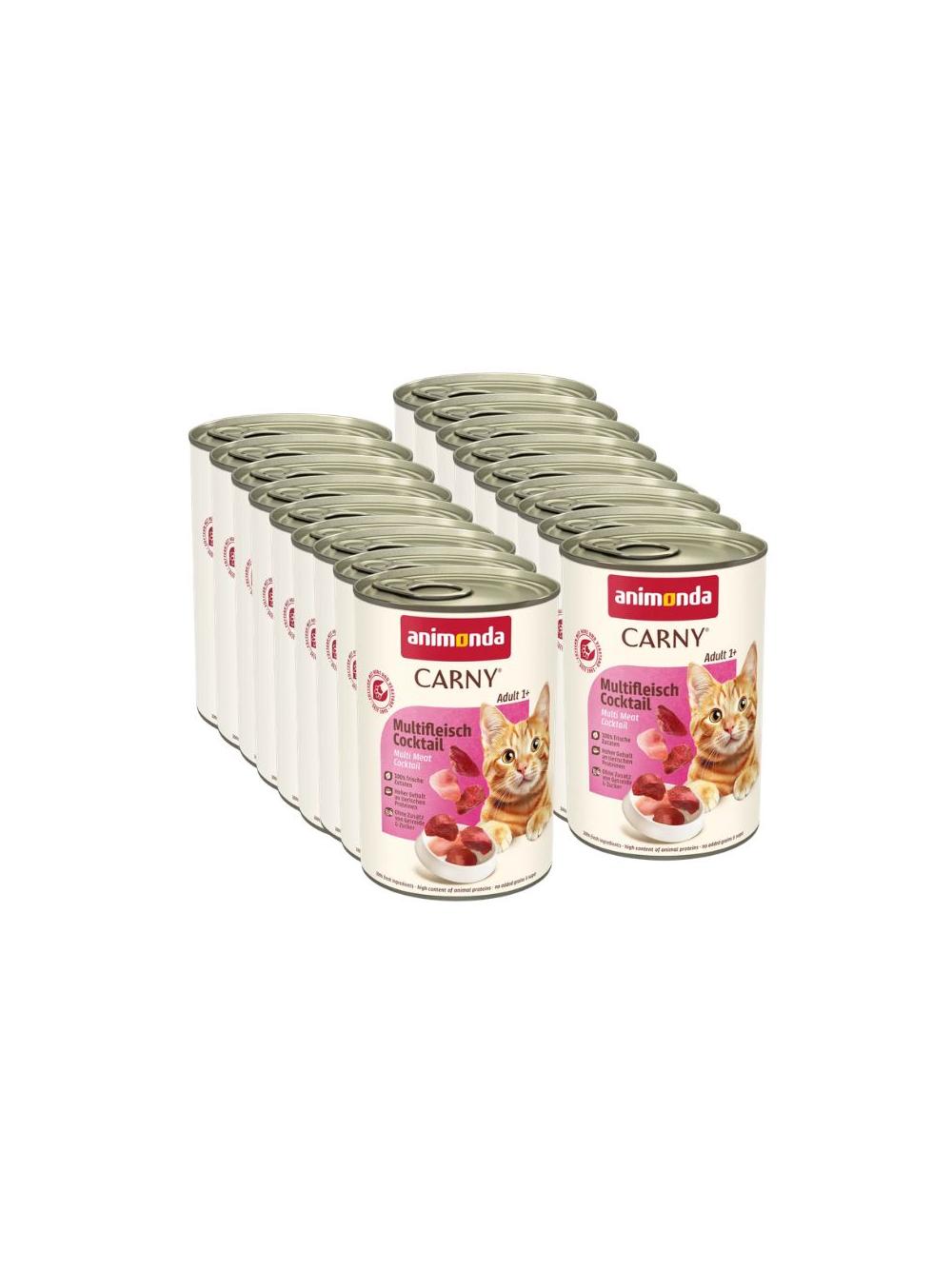 ANIMONDA Cat Carny Adult smak: multi koktajl mięsny 18x400g