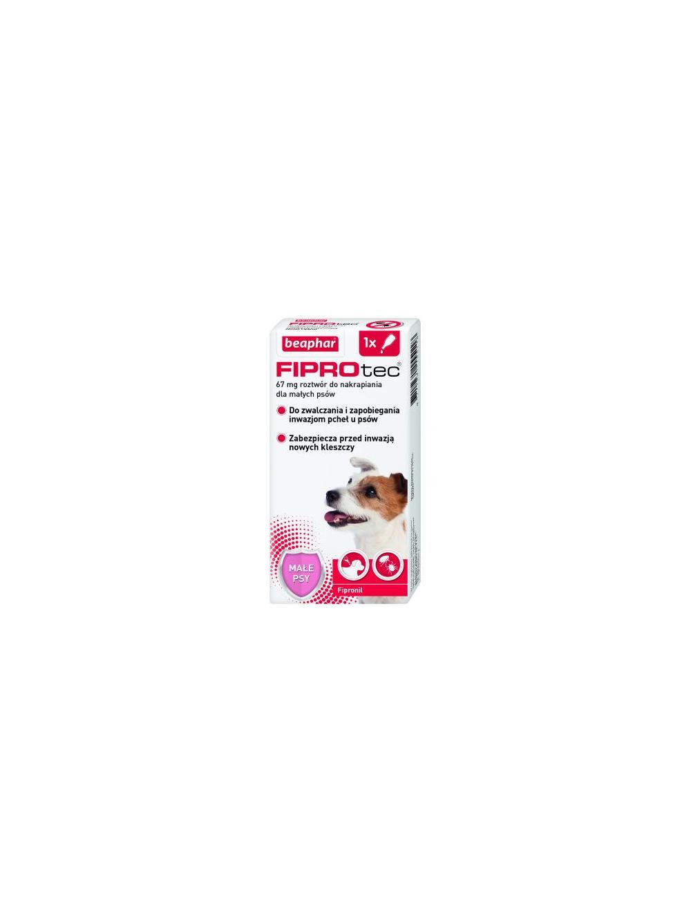 Fiprotec S dla psów od 2 do 10 kg  -  67mg