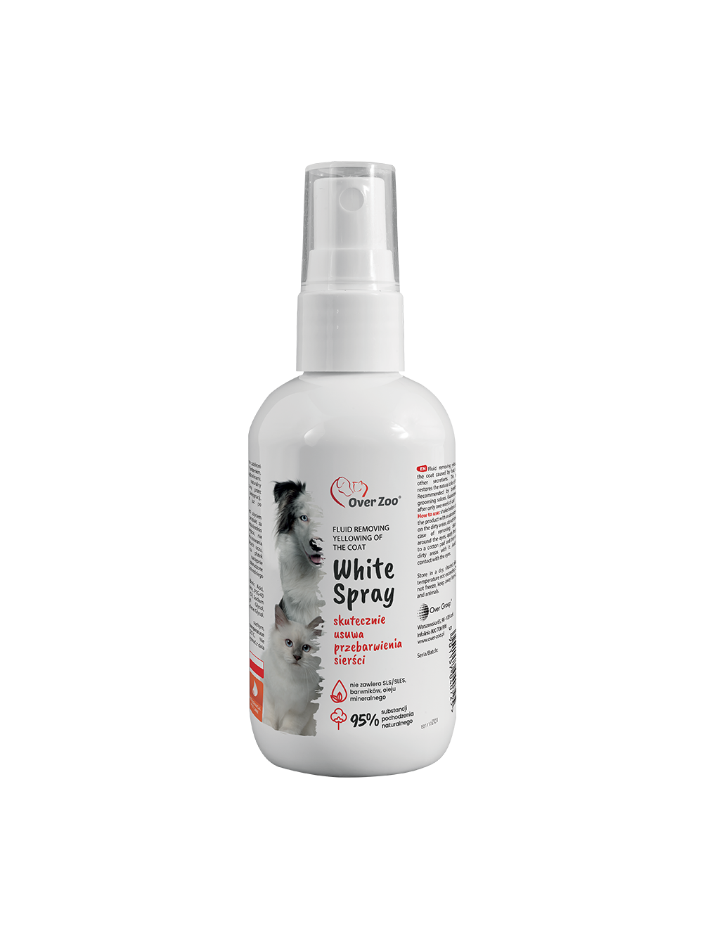 OVER ZOO White Spray - Płyn usuwający zażółcenia 100ml