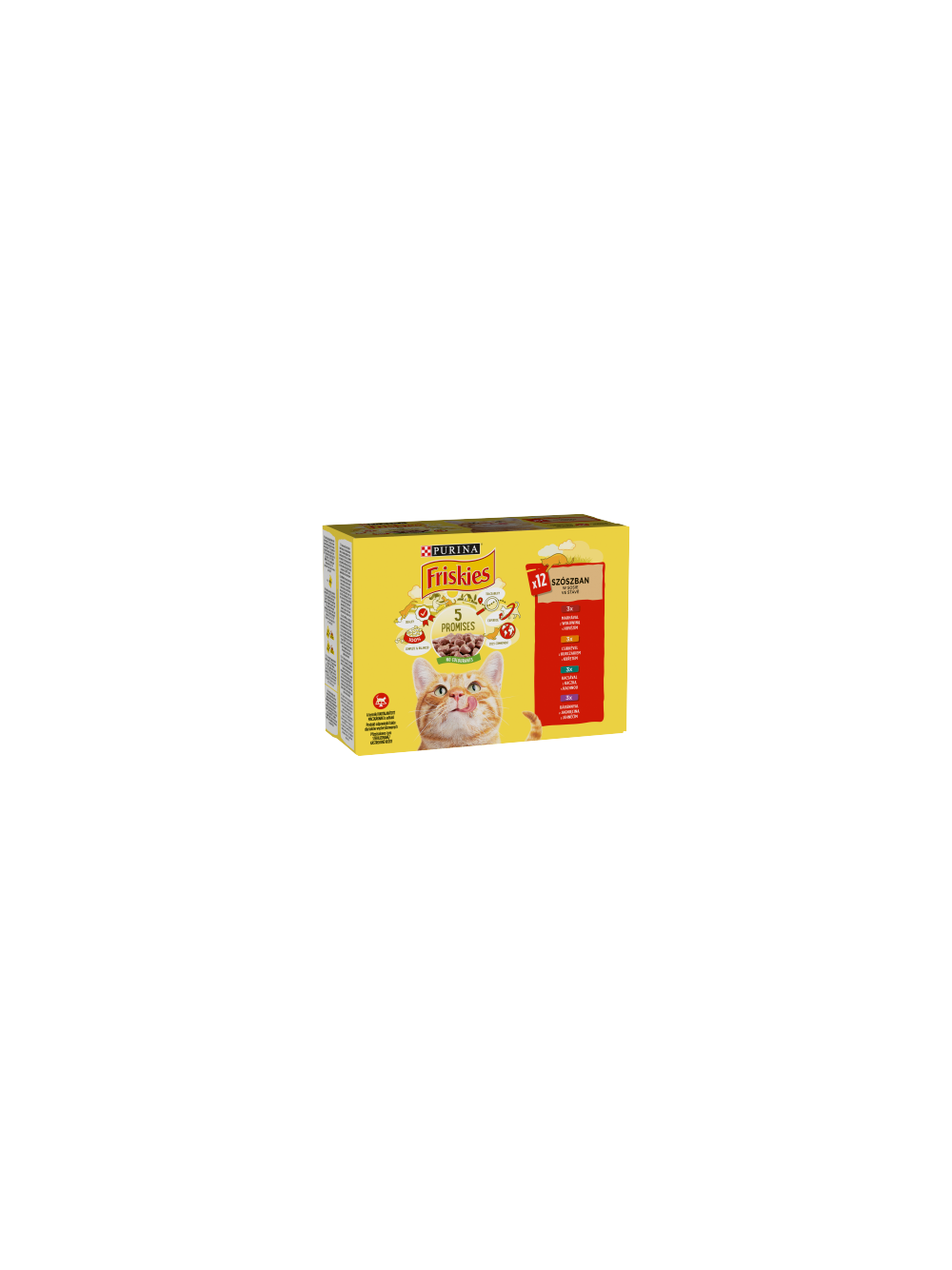 PURINA Friskies Cat mięso w sosie MIX smaków 12x85g