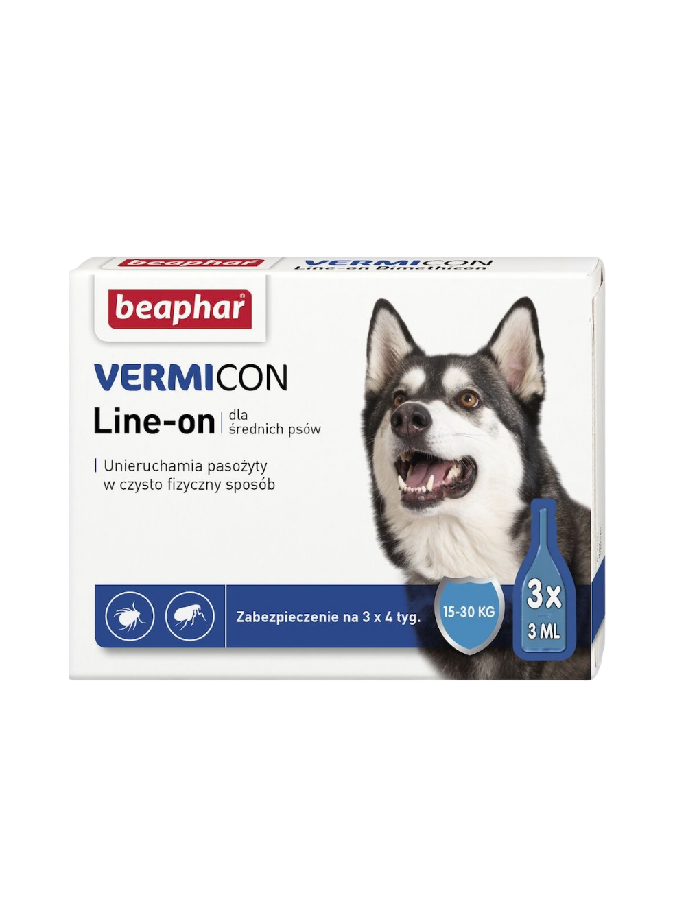 Beaphar VERMICON Line-on Pies M 15-30kg (pipeta 3 x 3ml)