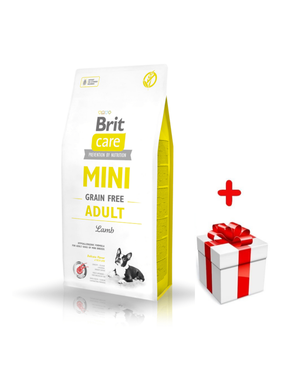 BRIT CARE Mini Grain-Free Adult Lamb 7kg + niespodzianka dla psa GRATIS!