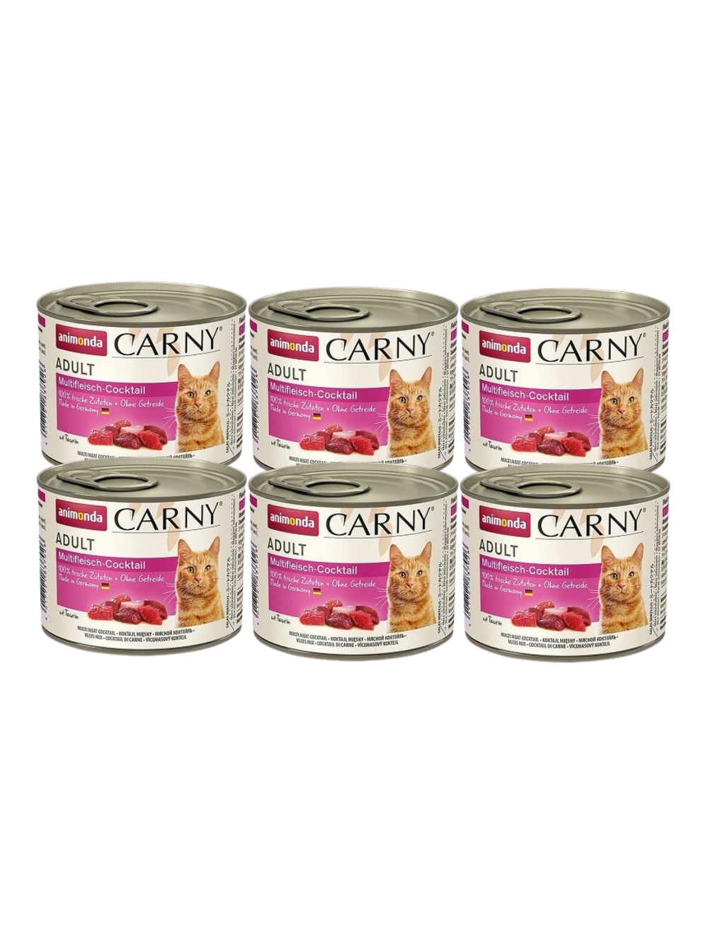 ANIMONDA Cat Carny Adult smak: multi koktajl mięsny 6 x 200g