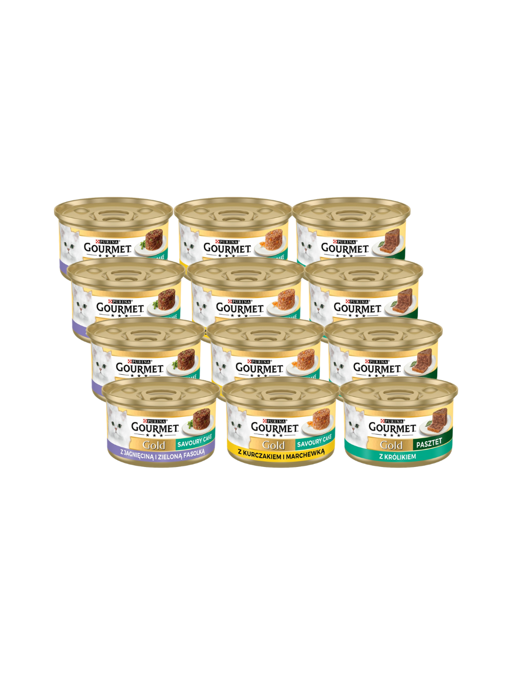 Purina Gourmet Gold Mix Smaków 48x85g - 3 smaki MIX