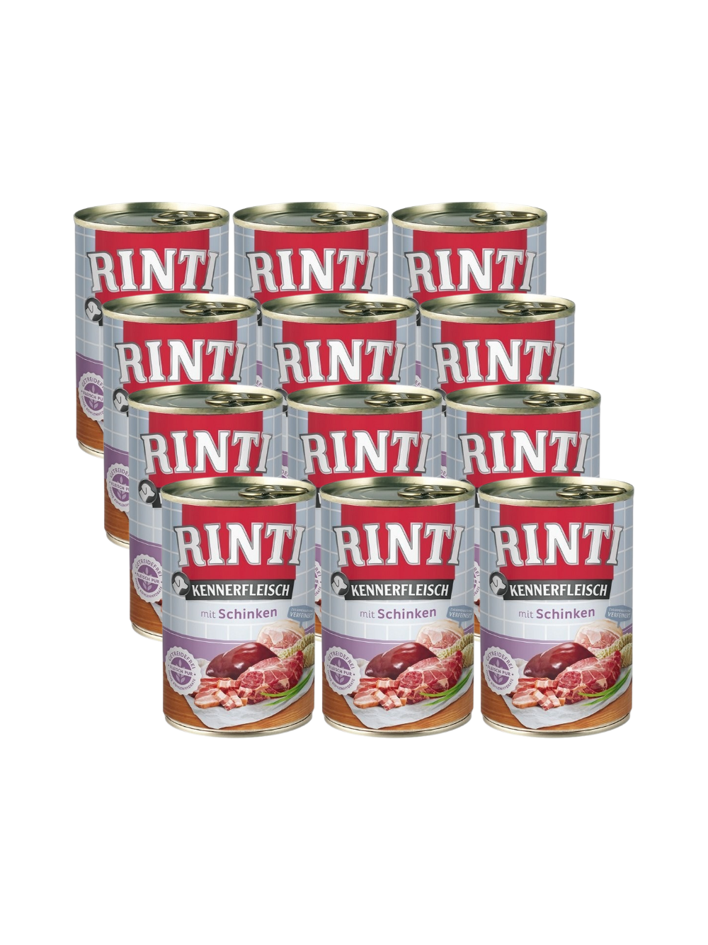 Rinti Kennerfleisch Schinken karma mokra dla psa - szynka 12x400g