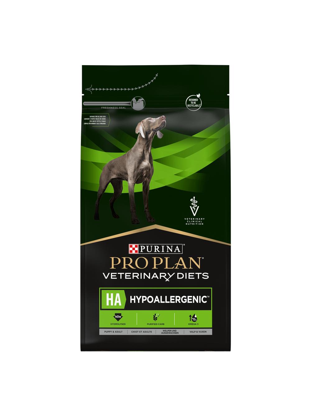 PRO PLAN Veterinary Diets HA Hypoallergenic Karma sucha dla psa 3kg