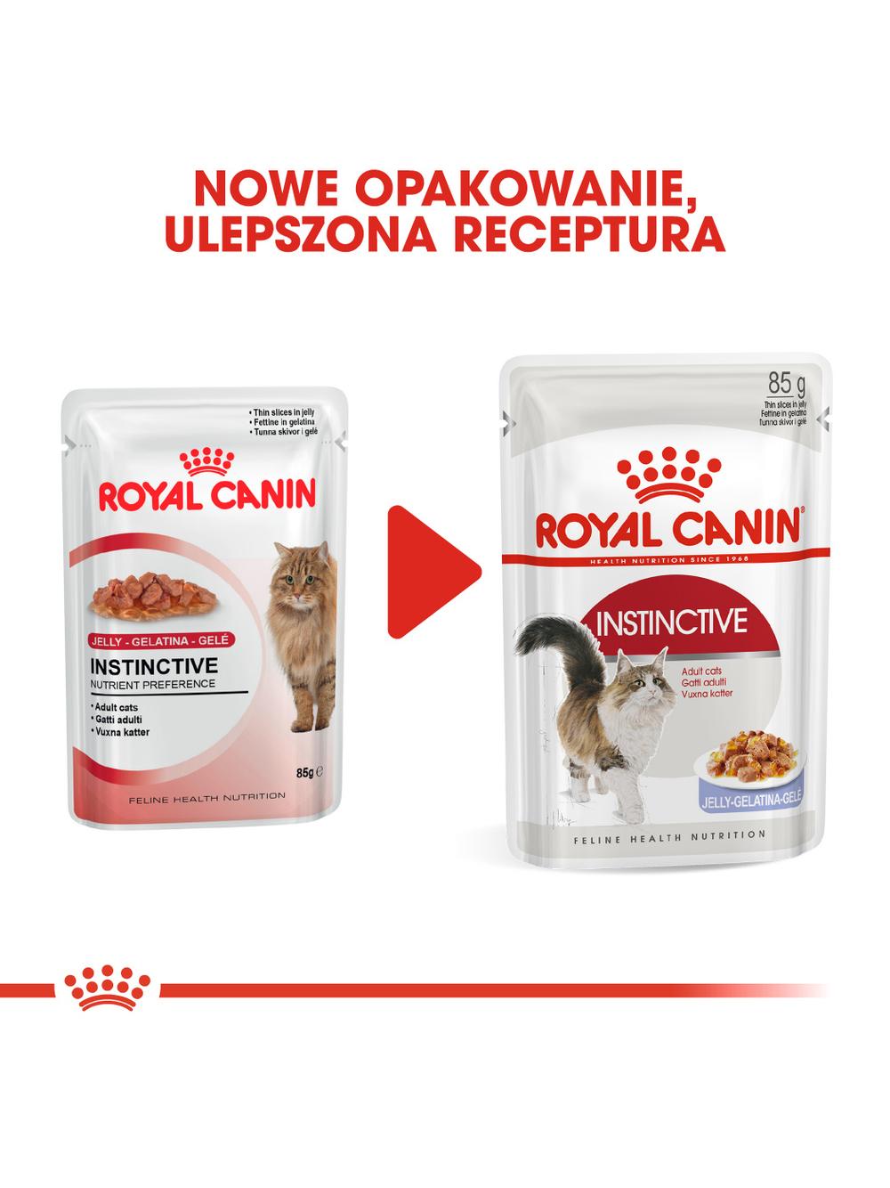 ROYAL CANIN  Instinctive 12x85g w galaretce karma mokra w galaretce dla kotów dorosłych, wybrednych