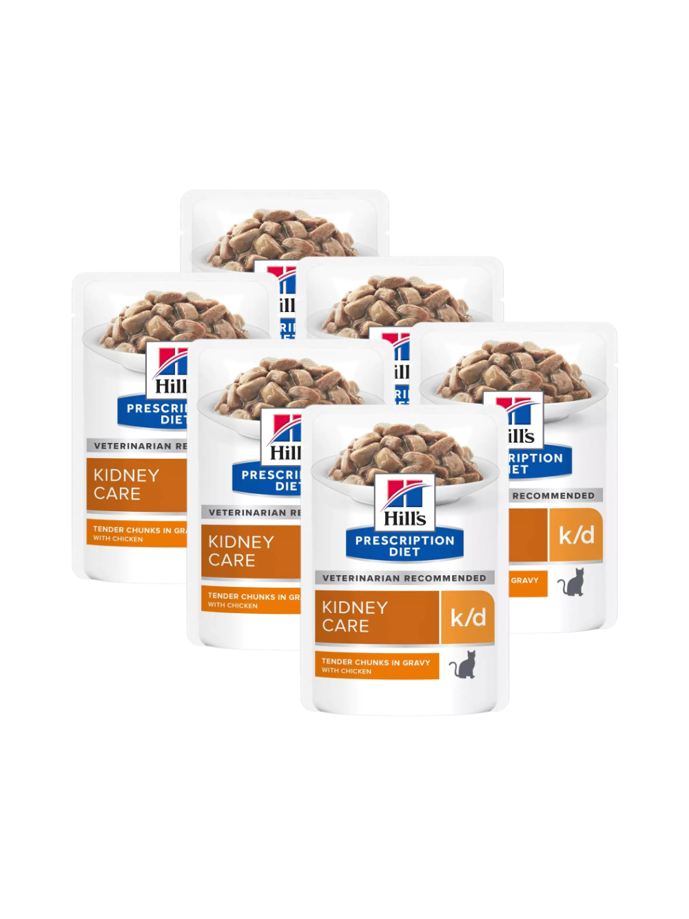 HILL'S PD Prescription Diet Feline k/d Kurczak - saszetka 6 x 85g