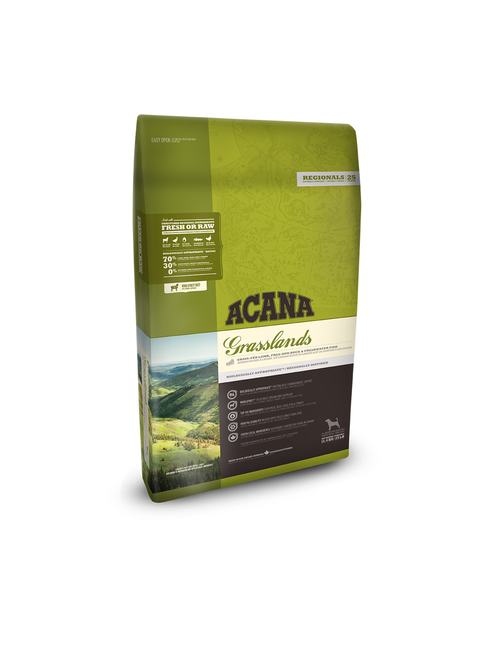 ACANA Grasslands Dog 11,4kg + niespodzianka dla psa GRATIS!