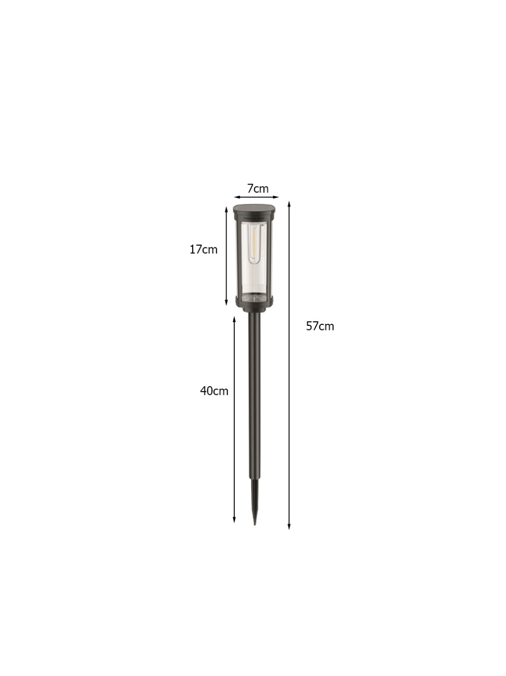 Solarna lampa ogrodowa - słupek LED