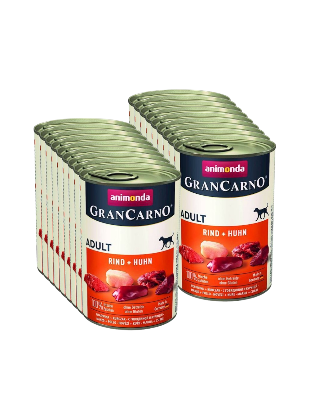 ANIMONDA GranCarno Adult Dog smak: Wołowina + kurczak 18x400g