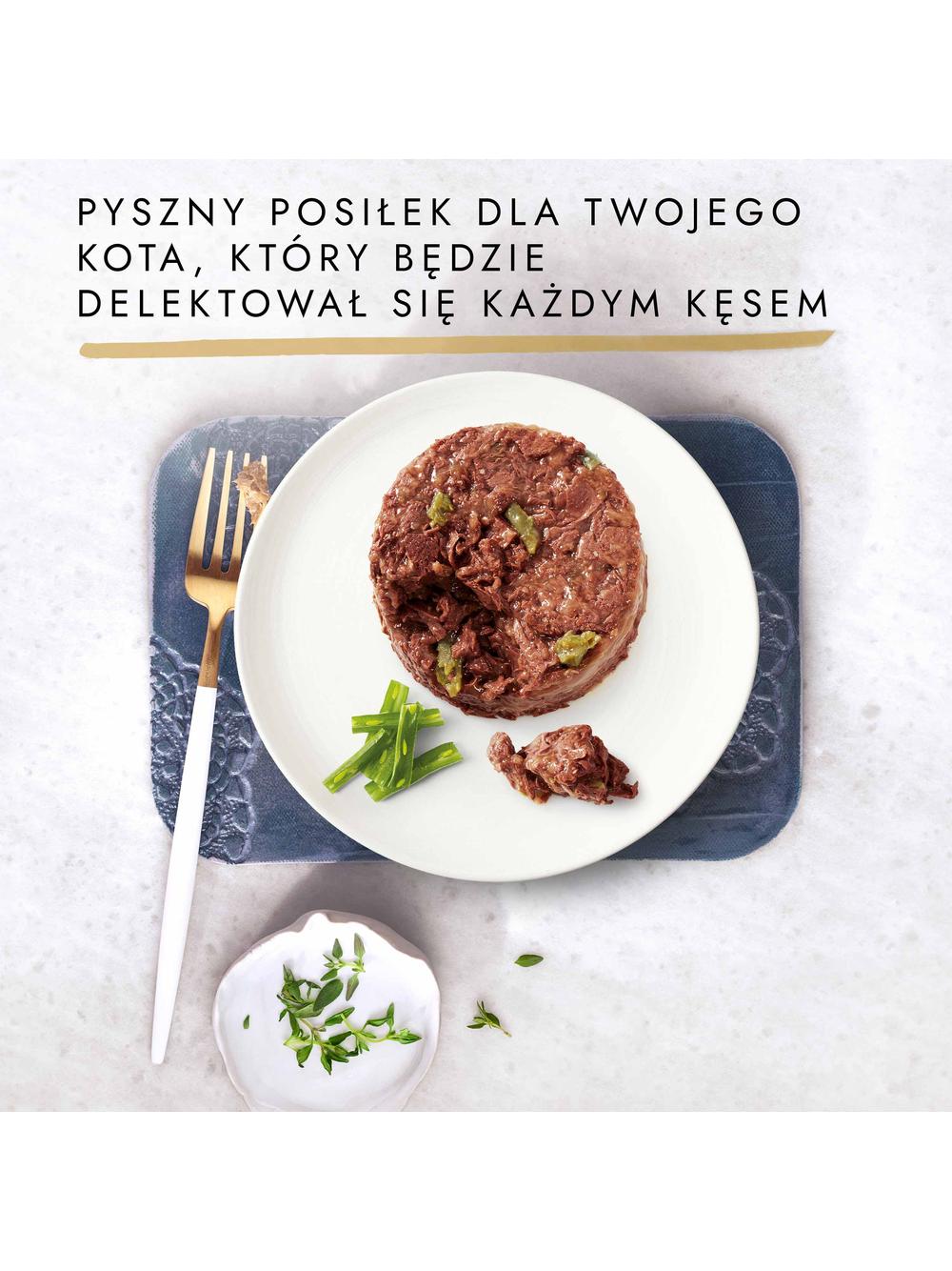 Purina Gourmet Gold Savoury Cake z jagnięciną i zieloną fasolką 48x85g