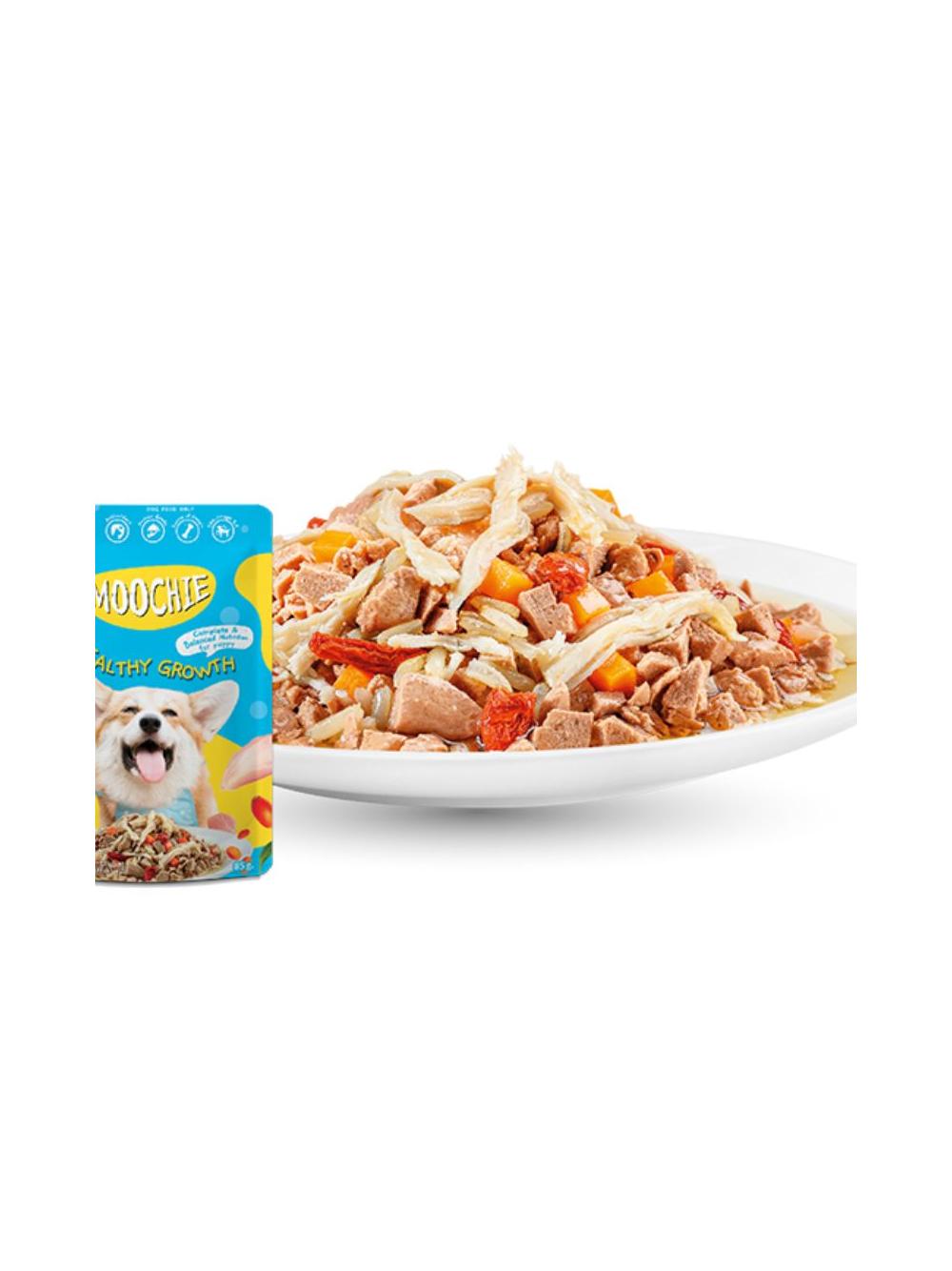 MOOCHIE Healthy Growth With Chicken 85g karma mokra dla psa z kurczakiem