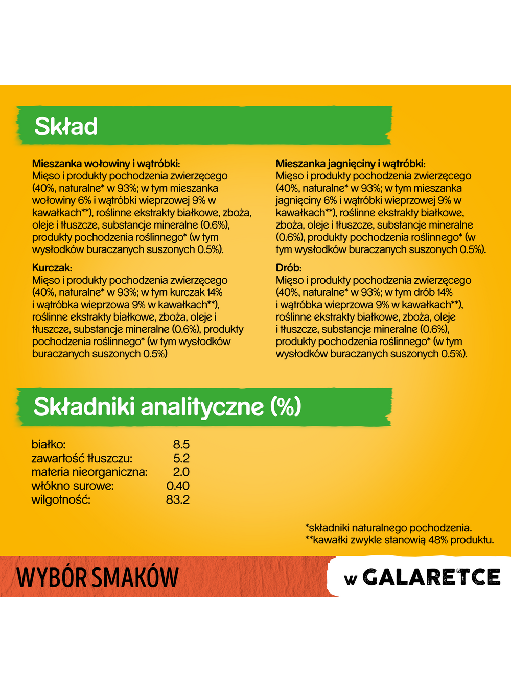 PEDIGREE Adult saszetka 12x100 g - Wybór Smaków w Galaretce, mokra karma pełnoporcjowa w galaretce dla dorosłych psów (kawałki bogate w mieszankę wołowiny i wątróbki, bogate w kurczaka, bogate w mieszankę jagnięciny i wątróbki oraz bogate w drób)