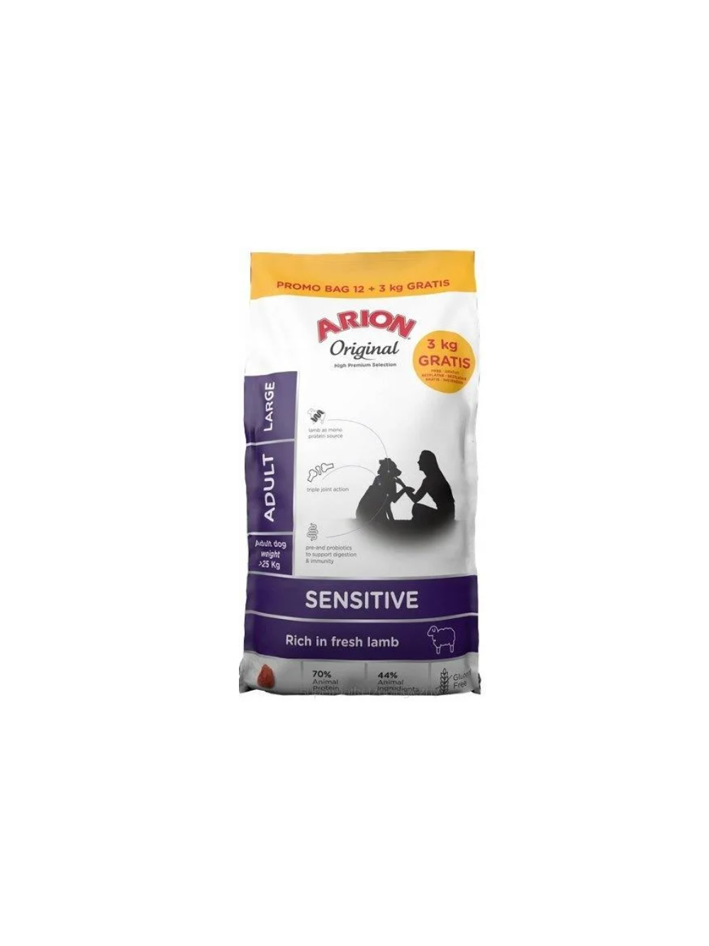 ARION Original Sensitive Adult Large  12+3kg/ opakowanie uszkodzone (8005)!!!