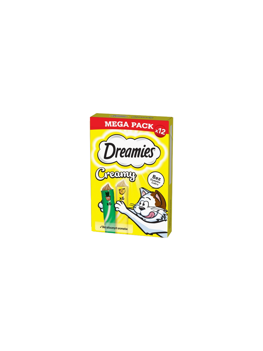 DREAMIES Creamy z serem i z kocimiętką 4x(12x10g)