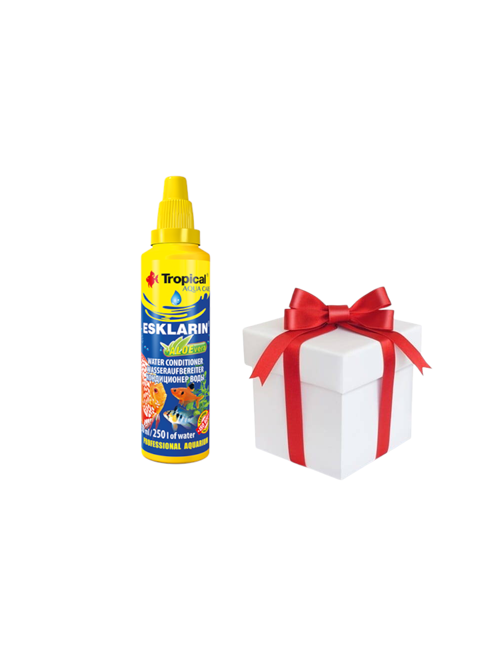 TROPICAL Esklarin + Aloevera 250ml + próbka karmy dla rybek Tropical