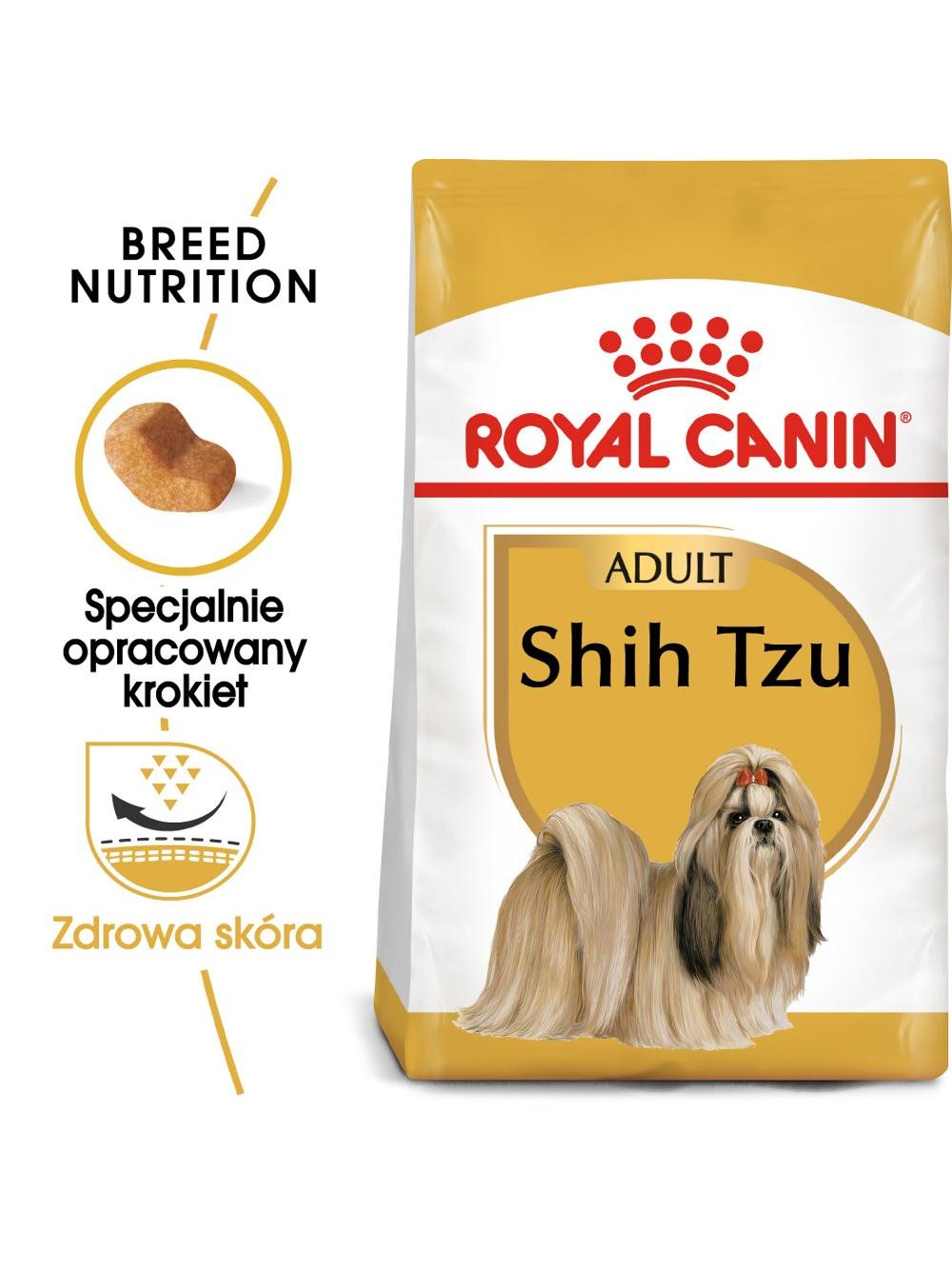 ROYAL CANIN Shih Tzu Adult 7,5kg karma sucha dla psów dorosłych rasy shih tzu / Opakowanie uszkodzone (4329,4310,4312) !!!