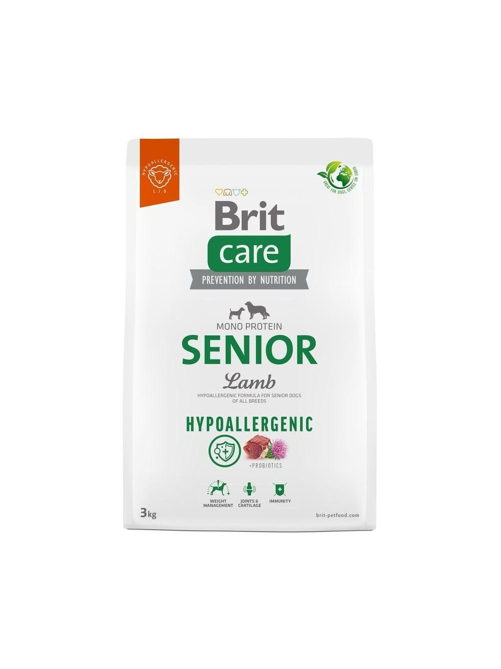 BRIT CARE Hypoallergenic Senior Lamb 3kg