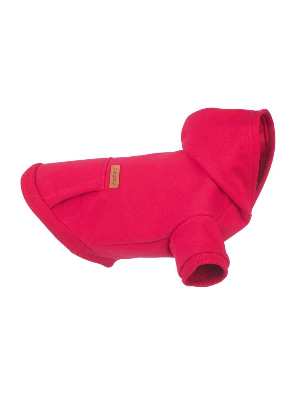 AMIPLAY- Bluza z kapturem Texas 35 cm Maltese-czerwona