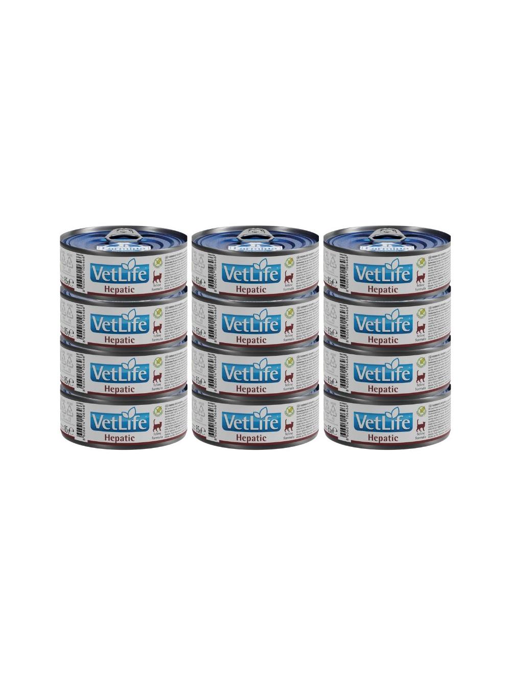 Farmina Vet Life Hepatic Cat 12x85g