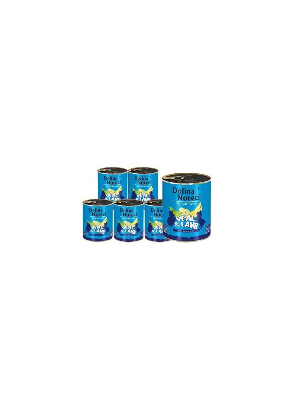 DOLINA NOTECI PREMIUM SUPERFOOD cielęcina i jagnięcina 6x800g