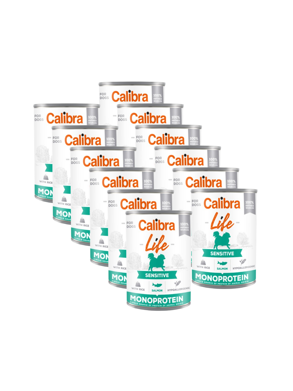 CALIBRA Dog Life Sensitive Salmon with rice 12x400g
